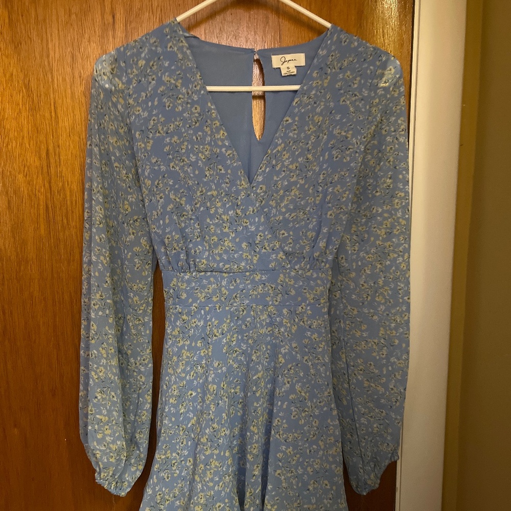 Blue Floral Romper